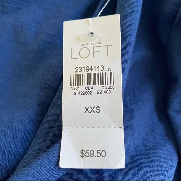 NWT LOFT Cobalt Blue Beach Romper Size XXS - Picture 10 of 12